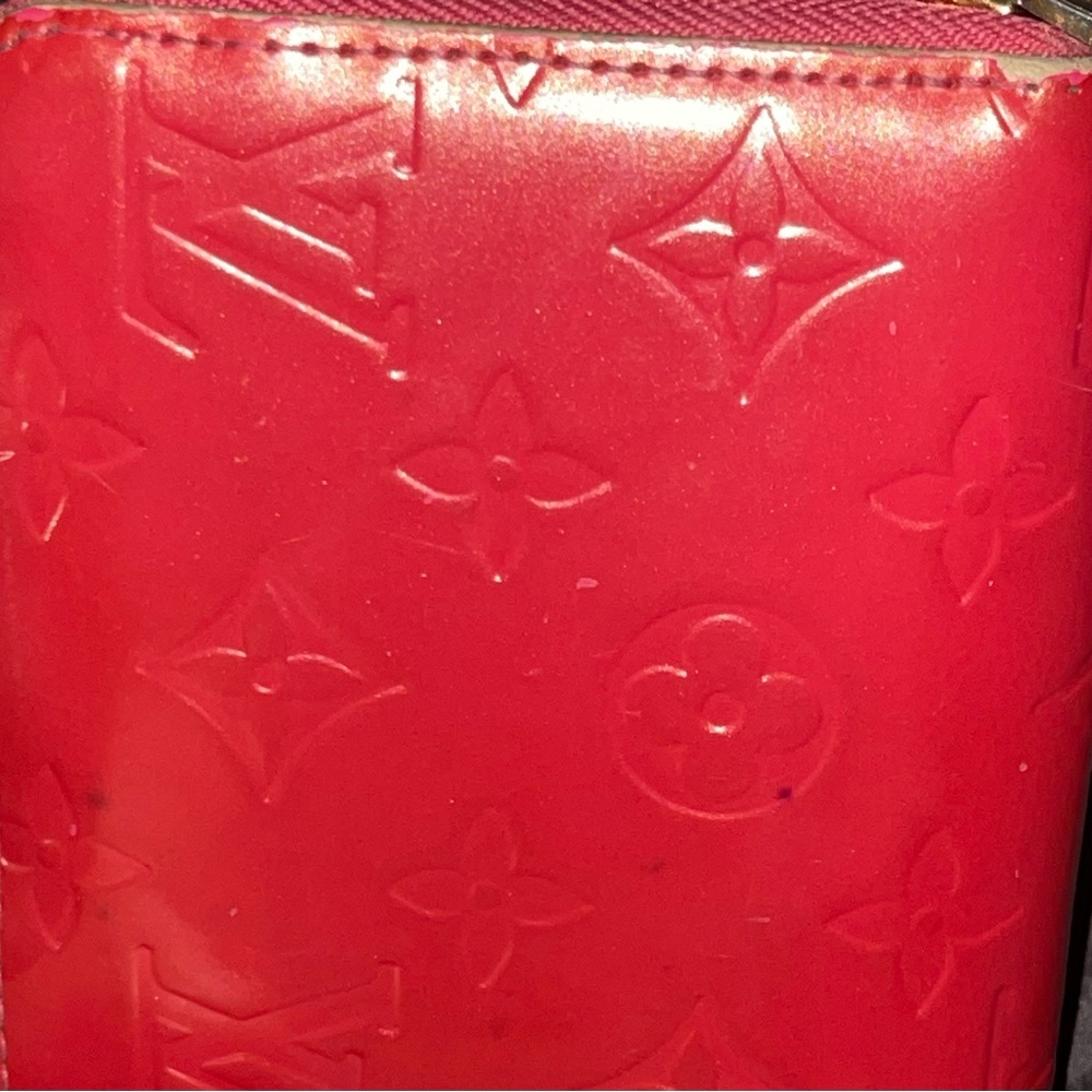 Louis Vuitton Cherry Red Vernis Embossed Wallet vintage - Picture 4 of 16